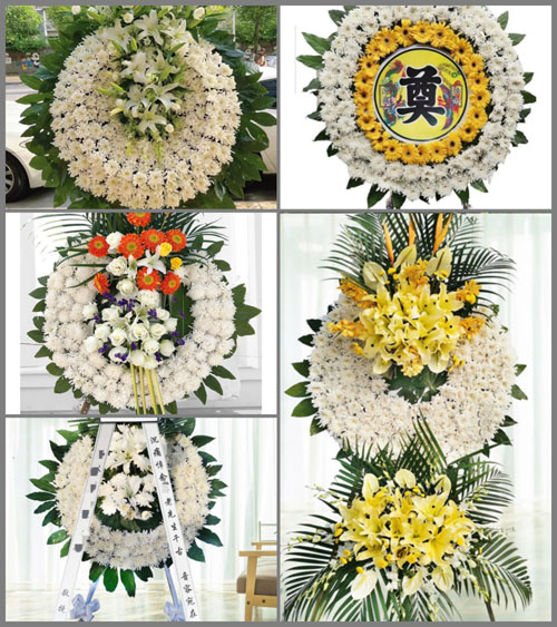湖北随州市广水市十里街道双畈村花圈速递